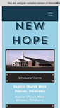 Mobile Screenshot of newhopeduncan.org